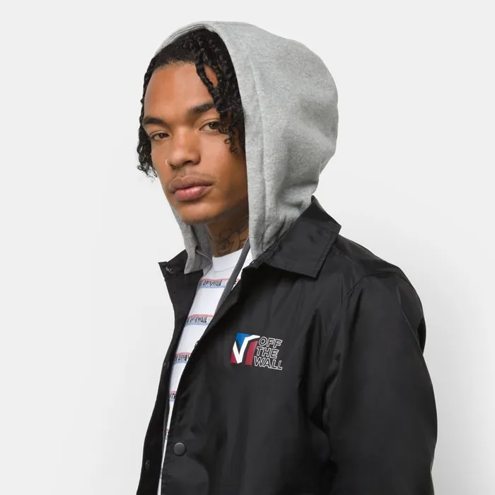 Vans Hoodies and Jackets Mens Riley Jacket Black Dimension