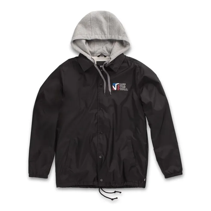 Vans Hoodies and Jackets Mens Riley Jacket Black Dimension