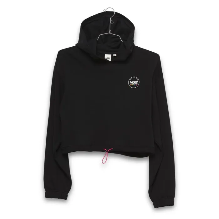 Vans Hoodies and Jackets Womens Glow Stax Crop Hoodie Black