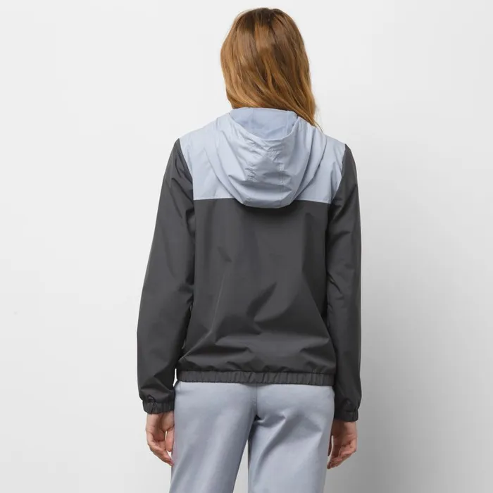 Vans Hoodies and Jackets Womens Kastle Block Windbreaker Asphalt Vans Hoodies and Jackets Womens Kastle Block Windbreaker Asphalt