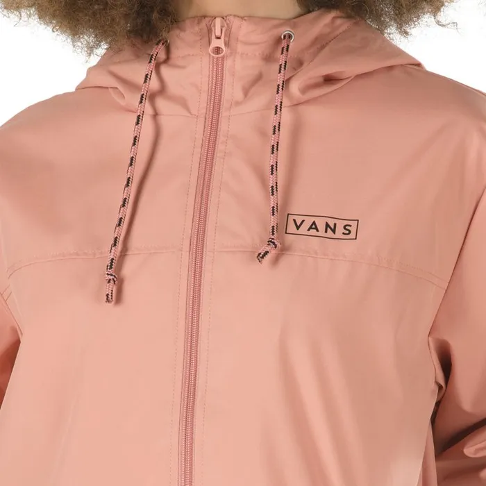 Vans Hoodies and Jackets Womens Kastle Easy Box Windbreaker Jacket Rose Dawn Vans Hoodies and Jackets Womens Kastle Easy Box Windbreaker Jacket Rose Dawn