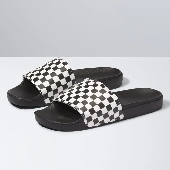 Vans Sandals MensWomens SlideOn Checkerboard White