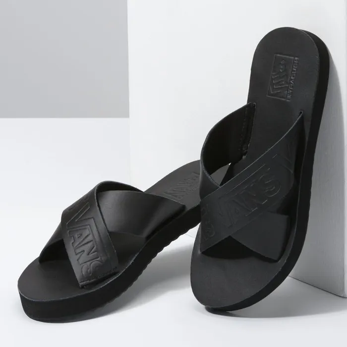 Vans Sandals Womens Cross Strap BlackBlack Vans Sandals Womens Cross Strap BlackBlack