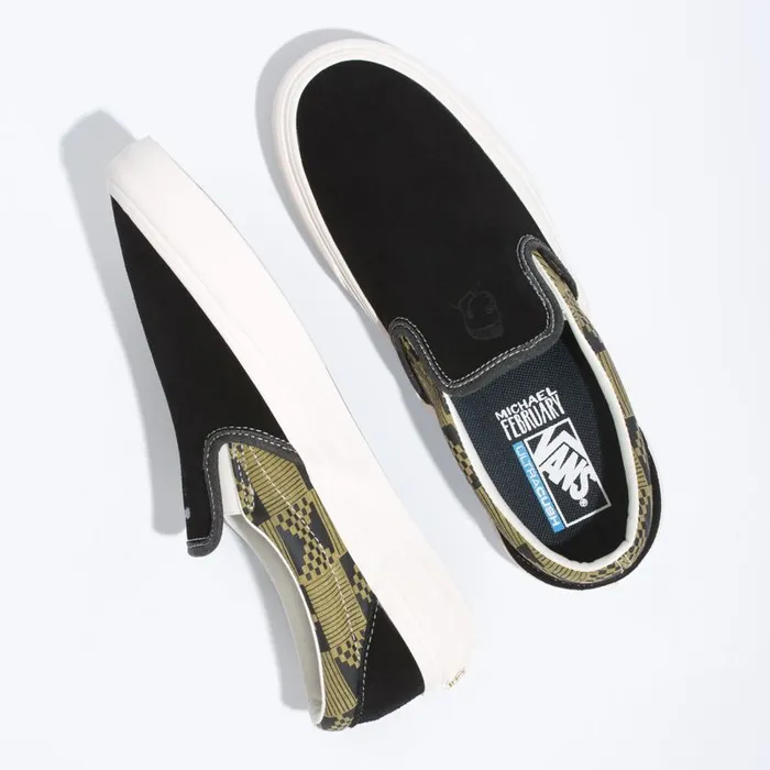 Vans Surf Vibes Mens Michael February Classic SlipOn SF BlackOlive Vans Surf Vibes Mens Michael February Classic SlipOn SF BlackOlive