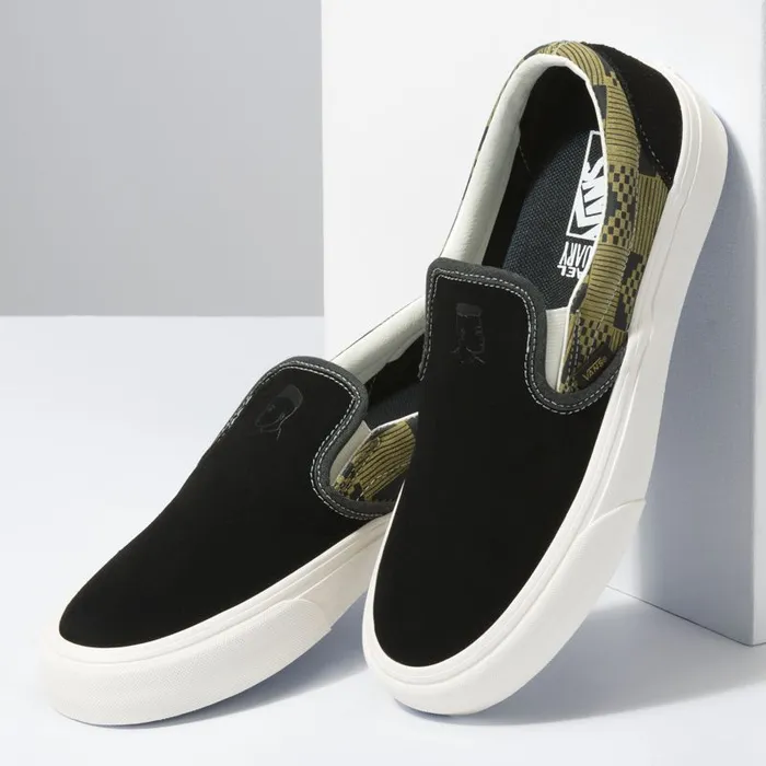 Vans Surf Vibes Mens Michael February Classic SlipOn SF BlackOlive Vans Surf Vibes Mens Michael February Classic SlipOn SF BlackOlive