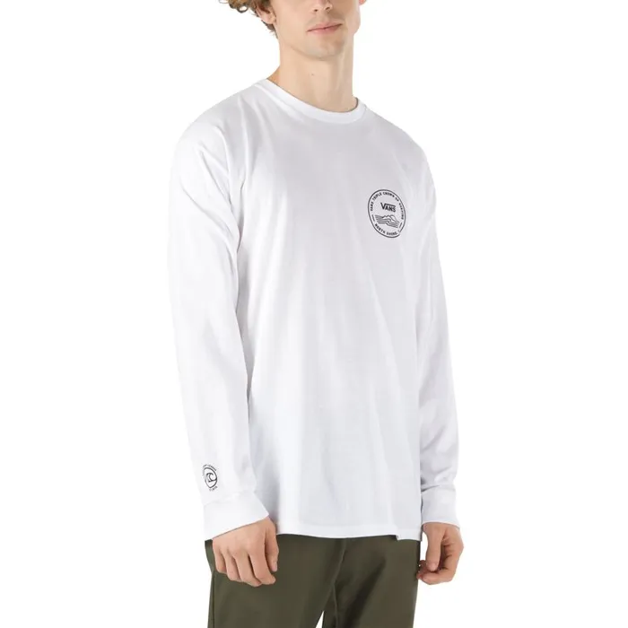 Vans TShirts and Tanks Mens 2020 VTCS Poster Long Sleeve TShirt White