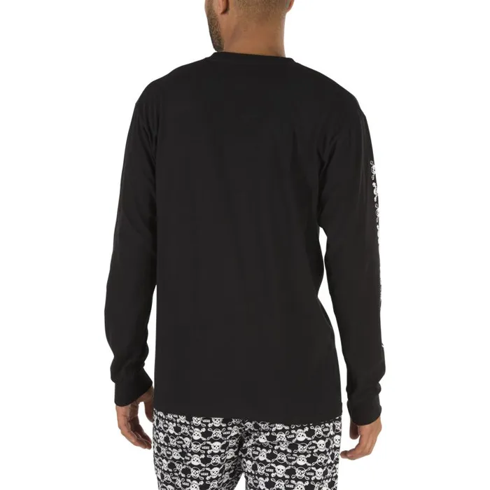 Vans TShirts and Tanks Mens Anaheim Factory OG Skull Long Sleeve TShirt Black