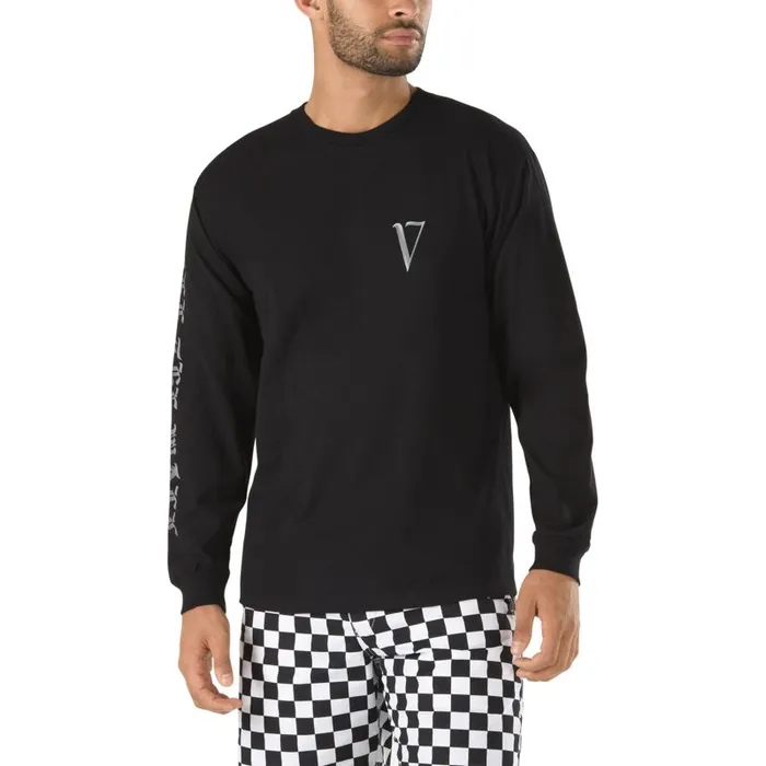 Vans TShirts and Tanks Mens Ave Vintage V Long Sleeve TShirt Black Vans TShirts and Tanks Mens Ave Vintage V Long Sleeve TShirt Black