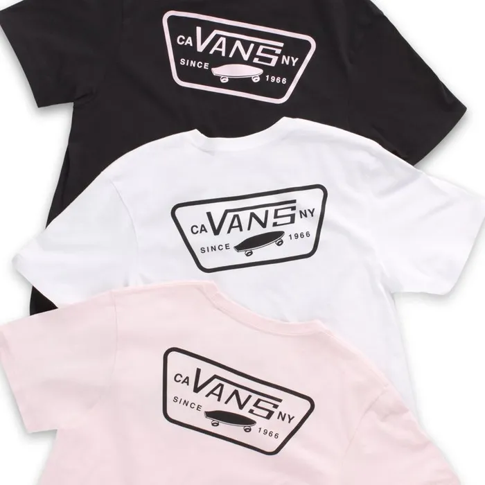 Vans TShirts and Tanks Mens Full Patch Back TShirt BlackVans Cool Pink Vans TShirts and Tanks Mens Full Patch Back TShirt BlackVans Cool Pink