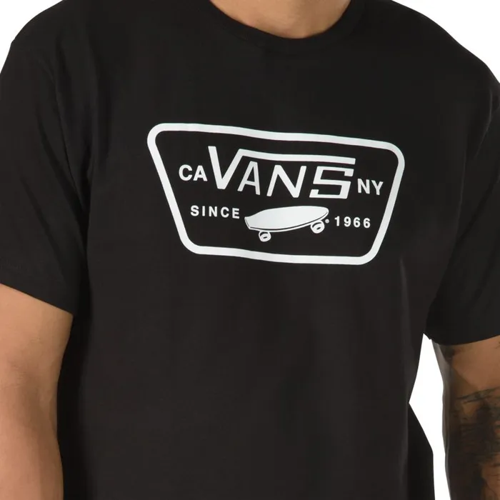 Vans TShirts and Tanks Mens Full Patch TShirt BlackWhite