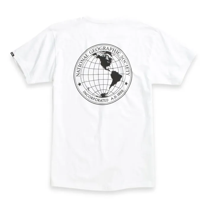 Vans TShirts and Tanks Mens National Geographic TShirt White