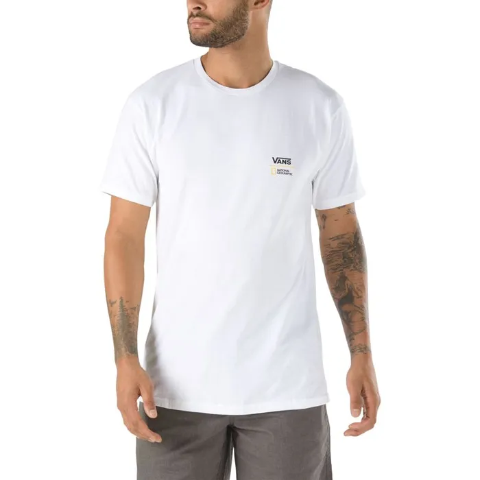 Vans TShirts and Tanks Mens National Geographic TShirt White