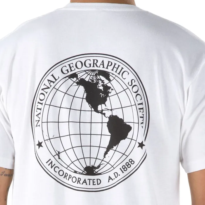 Vans TShirts and Tanks Mens National Geographic TShirt White