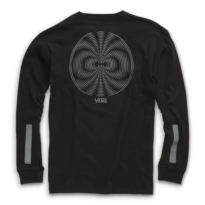 Vans TShirts and Tanks Mens Pro Skate Reflective Long Sleeve TShirt Black