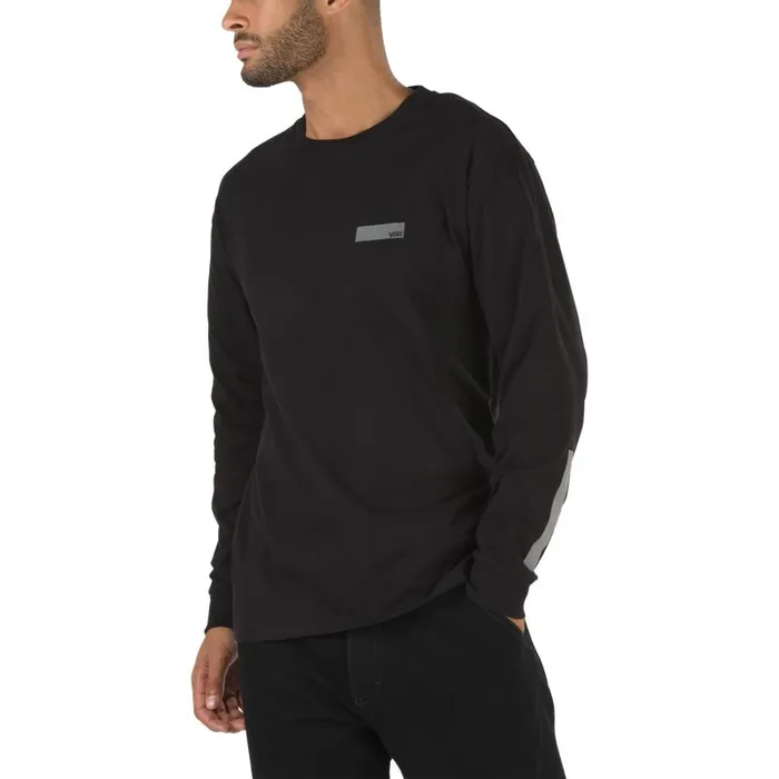 Vans TShirts and Tanks Mens Pro Skate Reflective Long Sleeve TShirt Black Vans TShirts and Tanks Mens Pro Skate Reflective Long Sleeve TShirt Black