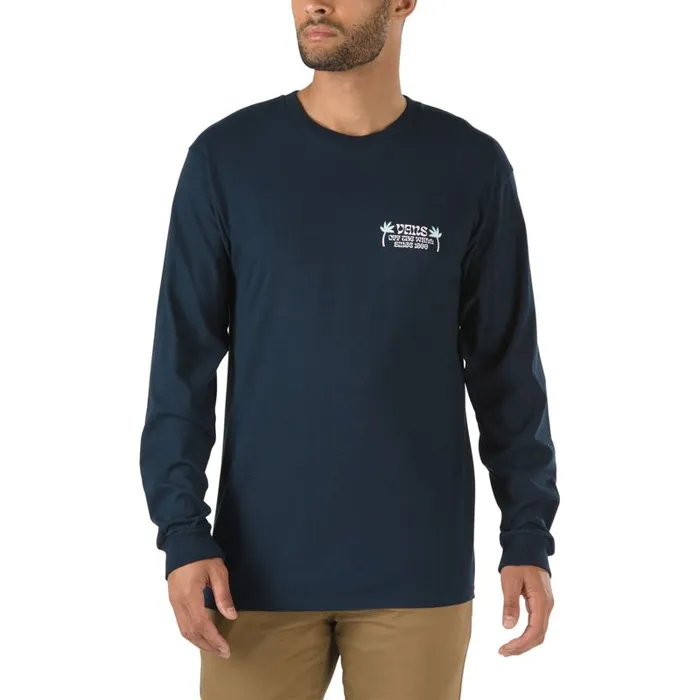 Vans TShirts and Tanks Mens Rise N Shine Long Sleeve TShirt Navy Vans TShirts and Tanks Mens Rise N Shine Long Sleeve TShirt Navy
