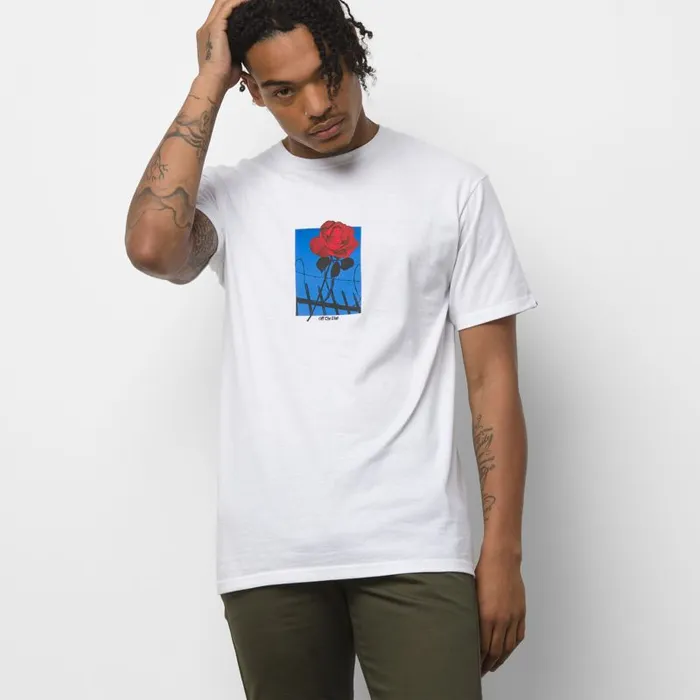 Vans TShirts and Tanks Mens Trespassing TShirt White Vans TShirts and Tanks Mens Trespassing TShirt White