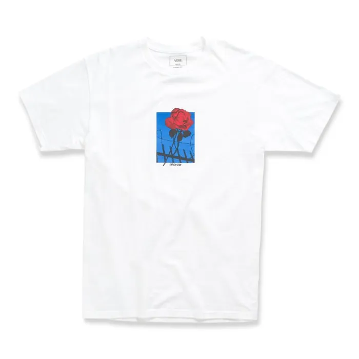 Vans TShirts and Tanks Mens Trespassing TShirt White Vans TShirts and Tanks Mens Trespassing TShirt White