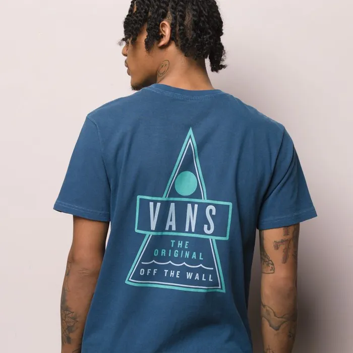 Vans TShirts and Tanks Mens Triangle Shaper Vintage Overdye TShirt Dress Blues