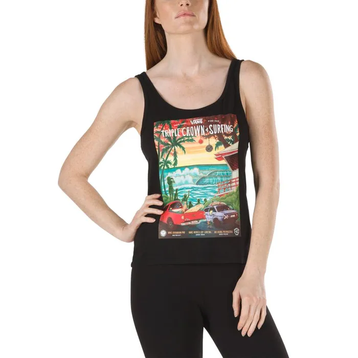 Vans TShirts and Tanks Womens 2020 VTCS Poster Easy Tank Black