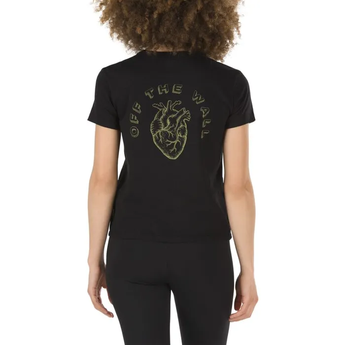Vans TShirts and Tanks Womens Heart Lizzie Baby Tee Black