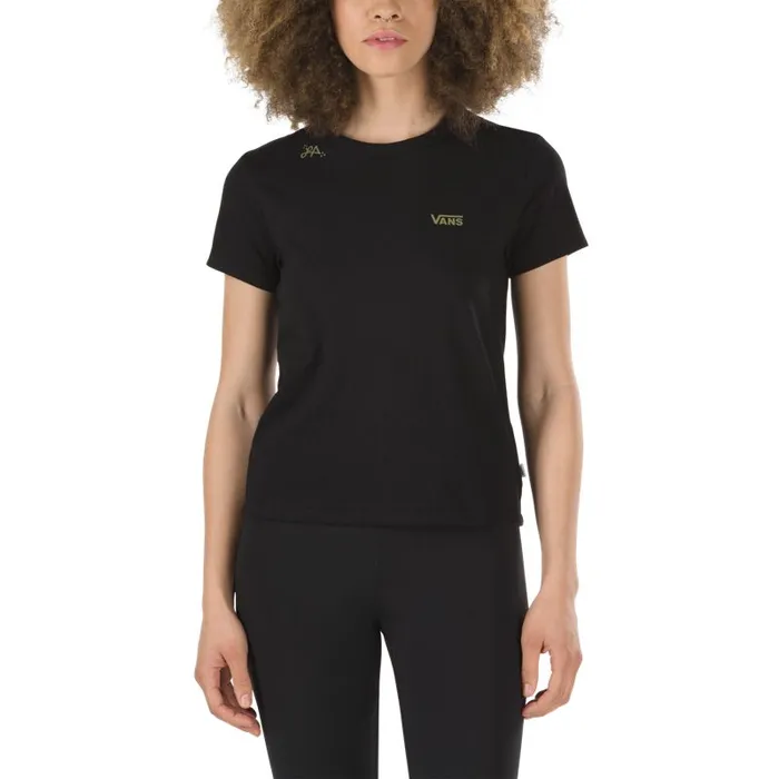Vans TShirts and Tanks Womens Heart Lizzie Baby Tee Black Vans TShirts and Tanks Womens Heart Lizzie Baby Tee Black