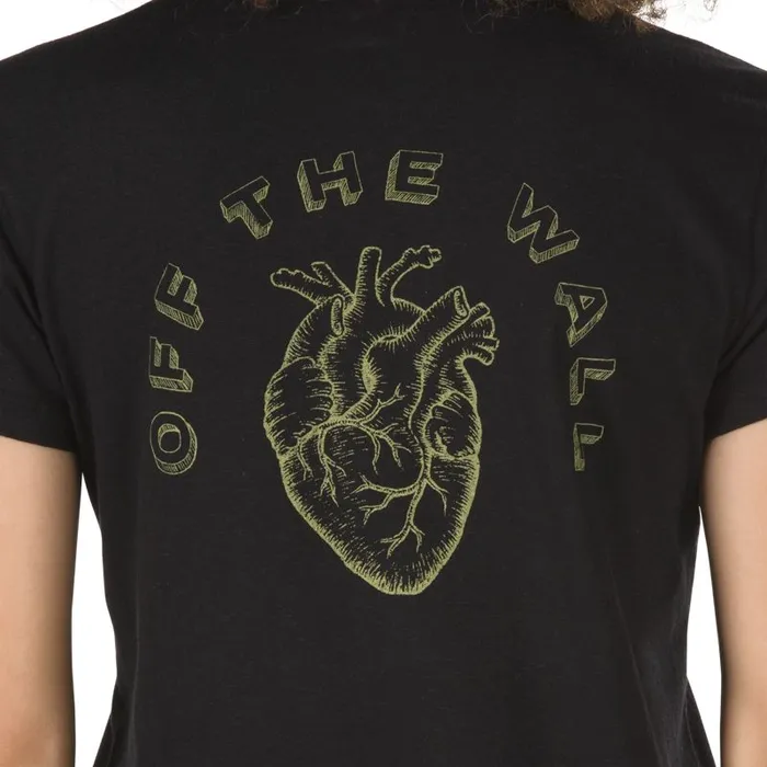 Vans TShirts and Tanks Womens Heart Lizzie Baby Tee Black Vans TShirts and Tanks Womens Heart Lizzie Baby Tee Black