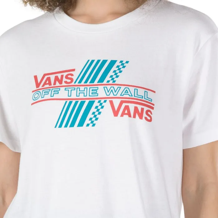 Vans TShirts and Tanks Womens Rider Tri Boyfriend Tee White Vans TShirts and Tanks Womens Rider Tri Boyfriend Tee White