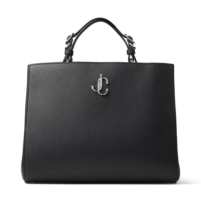 Varenne Top Handle L Black City Grainy Calf Leather Large Tophandle Handbag Blacksilver Women JIMMY CHOO Top Handle Bags Varenne Top Handle L Black City Grainy Calf Leather Large Tophandle Handbag Blacksilver Women JIMMY CHOO Top Handle Bags