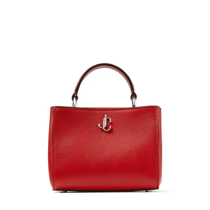 Varenne Top Handle Mini Royal Red City Grainy Calf Leather Mini Handbag Royal Redsilver Women JIMMY CHOO Top Handle Bags Varenne Top Handle Mini Royal Red City Grainy Calf Leather Mini Handbag Royal Redsilver Women JIMMY CHOO Top Handle Bags