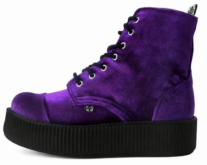 Violet Velvet Vegan Viva Mondo Boots Men TUK Shoes Boots Violet Velvet Vegan Viva Mondo Boots Men TUK Shoes Boots