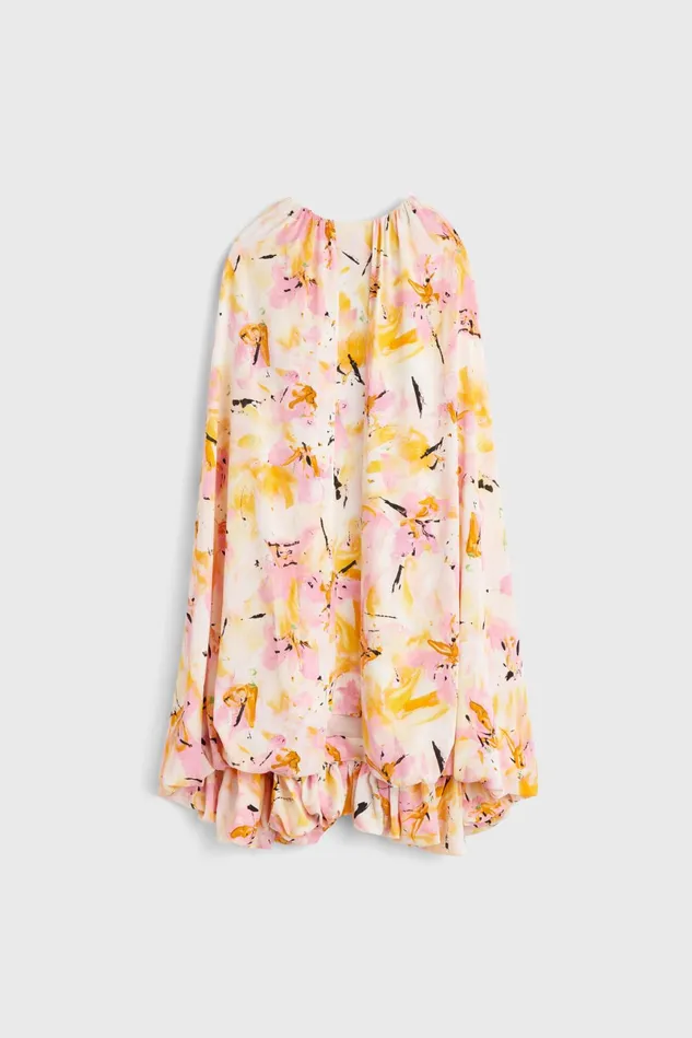 Virginie Floral Dress Whipped Cream Saffron Women Rodebjer Dresses and Caftans