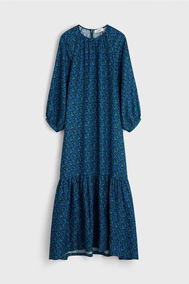 Wanda Floral Dress Black Cobalt Women Rodebjer Dresses and Caftans