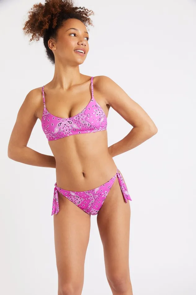 Waro and Dasia Benita Bikini In Pink Pink Women Banana Moon Bralette Waro and Dasia Benita Bikini In Pink Pink Women Banana Moon Bralette