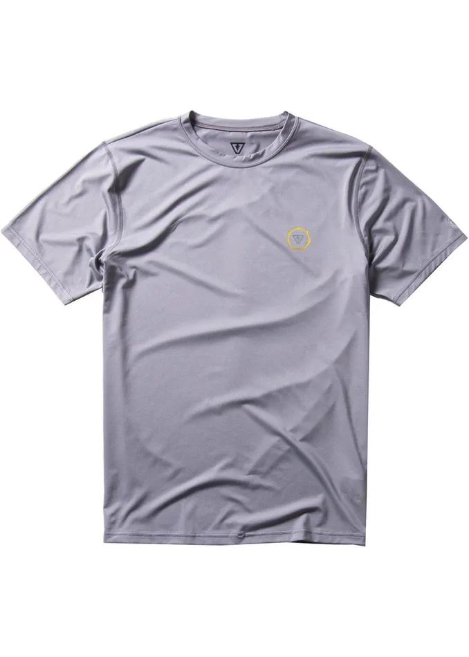 Wetsuit Tops and Lycra Men Vissla Easy Seas Eco Short Sleeve Lycra Rash Guard GREY Wetsuit Tops and Lycra Men Vissla Easy Seas Eco Short Sleeve Lycra Rash Guard GREY