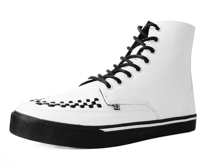 White TUKskin 8Eye Sneaker Boot Men TUK Shoes Sneakers