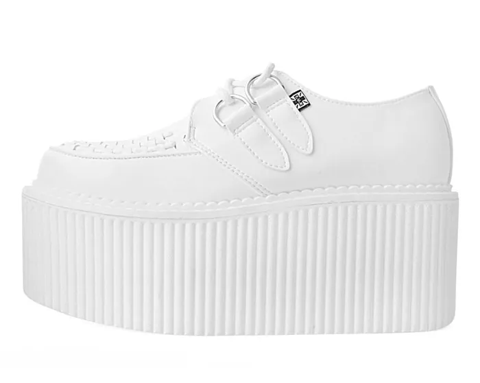 White TUKskin Classic Stratocreeper Women TUK Shoes Platforms White TUKskin Classic Stratocreeper Women TUK Shoes Platforms