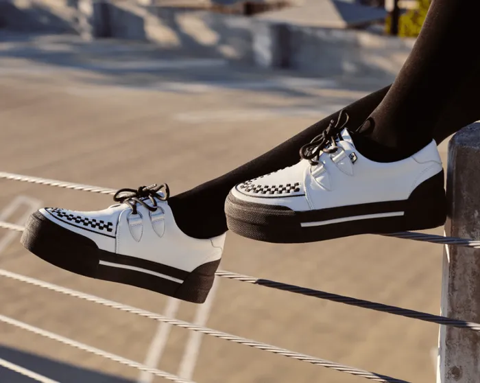White TUKskin Platform Creeper Sneaker Men TUK Shoes Sneakers White TUKskin Platform Creeper Sneaker Men TUK Shoes Sneakers