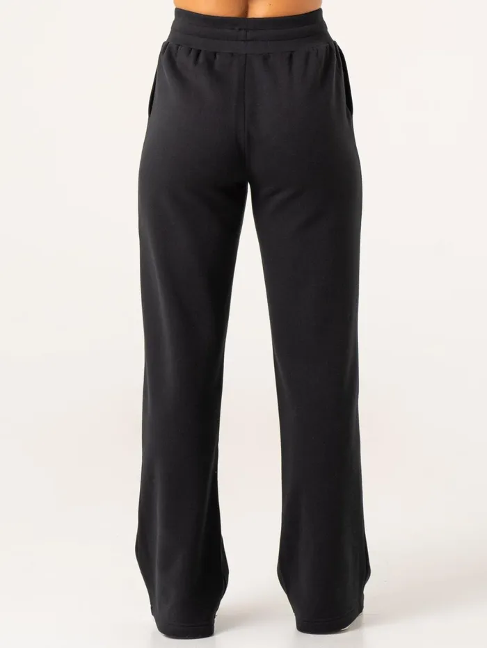 Wide Leg Track Pants 8211 Black Women Ryderwear Pants