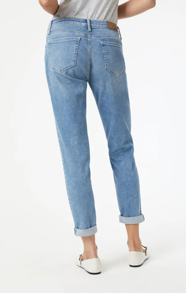 Women Ada Boyfriend In Light Brushed Flex Blue Mavi Jeans Denim Women Ada Boyfriend In Light Brushed Flex Blue Mavi Jeans Denim