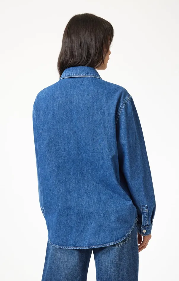 Women Alesta Denim Shirt In Dark Classic Blue Mavi Jeans Shirts Women Alesta Denim Shirt In Dark Classic Blue Mavi Jeans Shirts