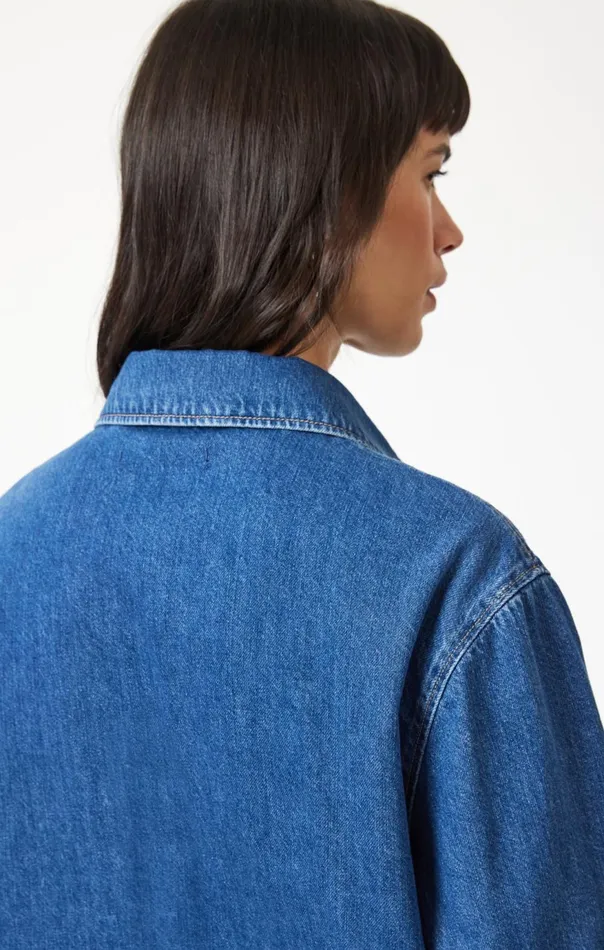 Women Alesta Denim Shirt In Dark Classic Blue Mavi Jeans Shirts Women Alesta Denim Shirt In Dark Classic Blue Mavi Jeans Shirts