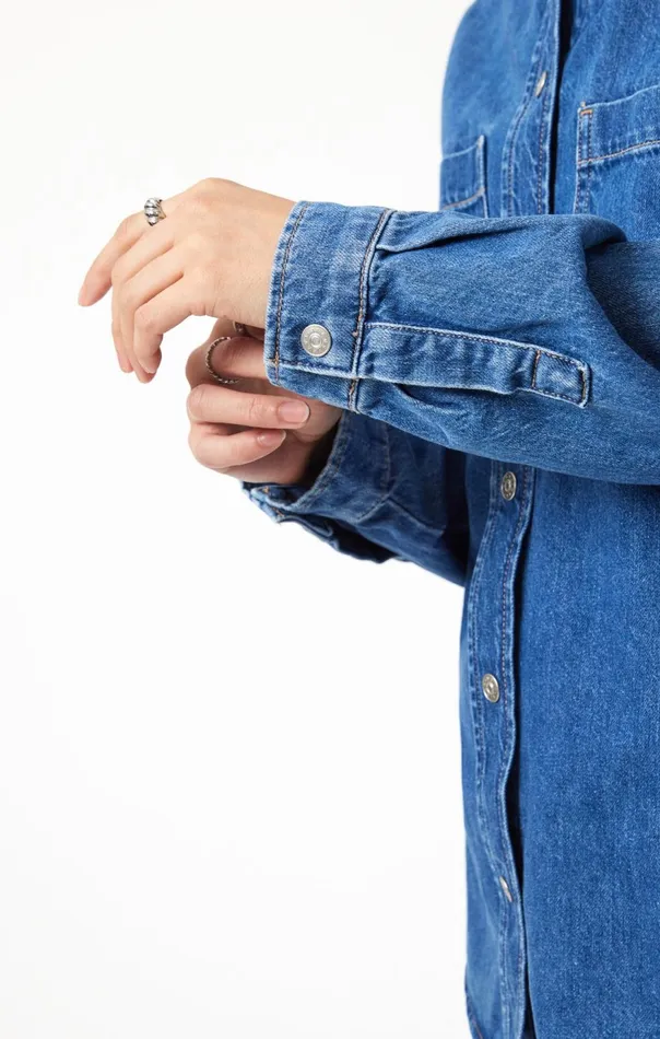 Women Alesta Denim Shirt In Dark Classic Blue Mavi Jeans Shirts Women Alesta Denim Shirt In Dark Classic Blue Mavi Jeans Shirts