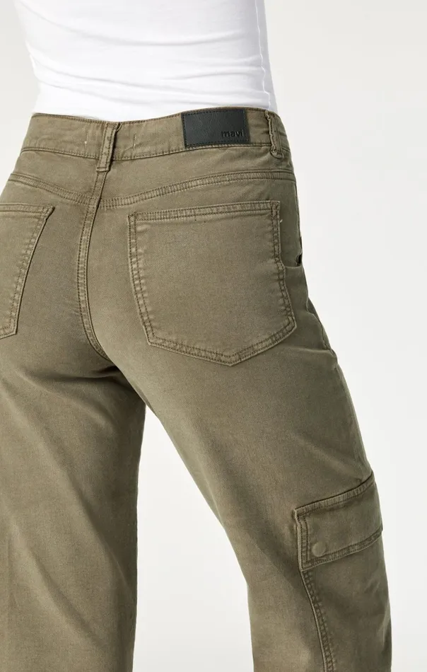 Women Alva Straight Cargo Pants In Capers Luxe Twill Mavi Jeans Pants Women Alva Straight Cargo Pants In Capers Luxe Twill Mavi Jeans Pants