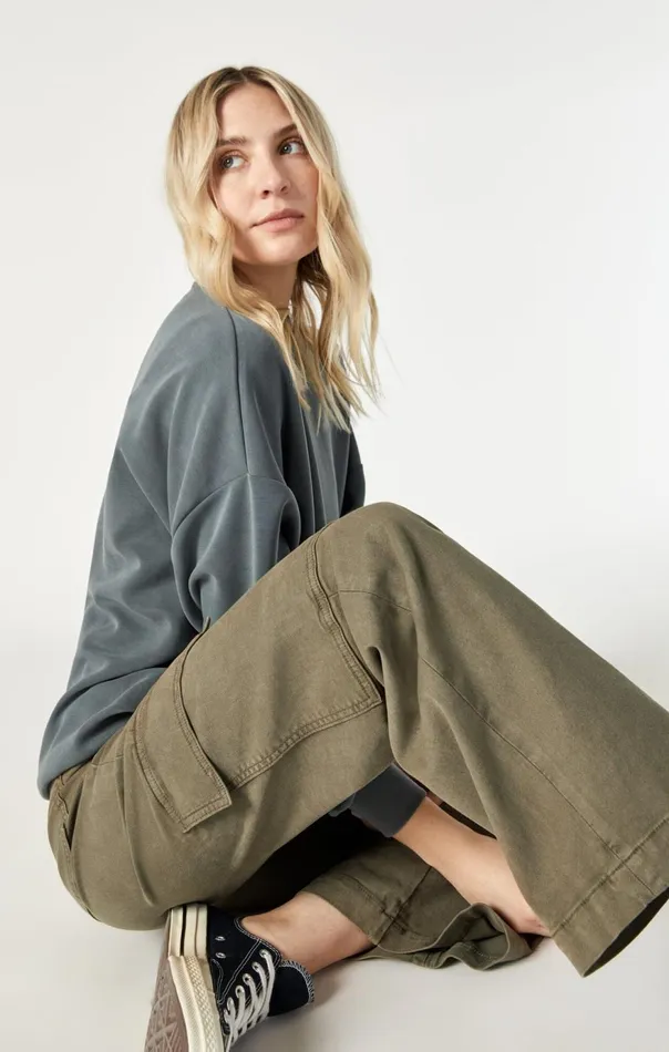 Women Alva Straight Cargo Pants In Capers Luxe Twill Mavi Jeans Pants Women Alva Straight Cargo Pants In Capers Luxe Twill Mavi Jeans Pants