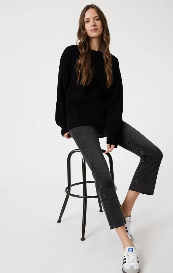 Women Anika Crop Flare In Smoke Brushed Flex Blue Mavi Jeans Denim Women Anika Crop Flare In Smoke Brushed Flex Blue Mavi Jeans Denim