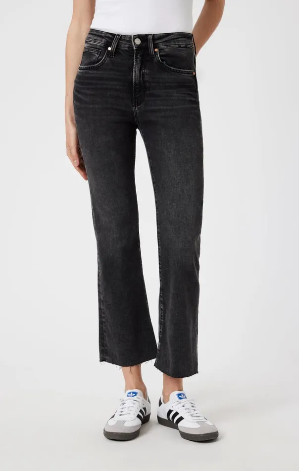 Women Anika Crop Flare In Smoke Brushed Flex Blue Mavi Jeans Denim Women Anika Crop Flare In Smoke Brushed Flex Blue Mavi Jeans Denim