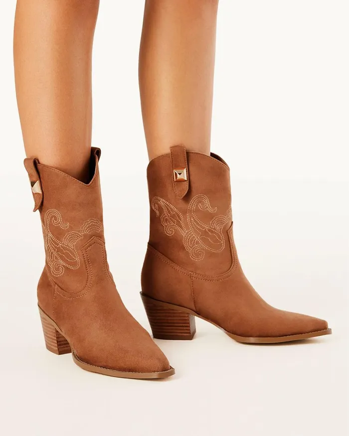 Women Ankle Boots Billini DARLA 8211 DARK TAN SUEDEBoots