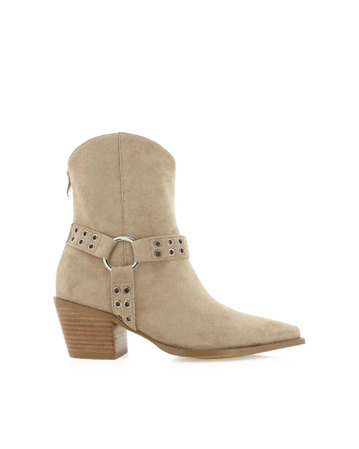 Women Ankle Boots Billini DILLARA 8211 TAUPE SUEDE
