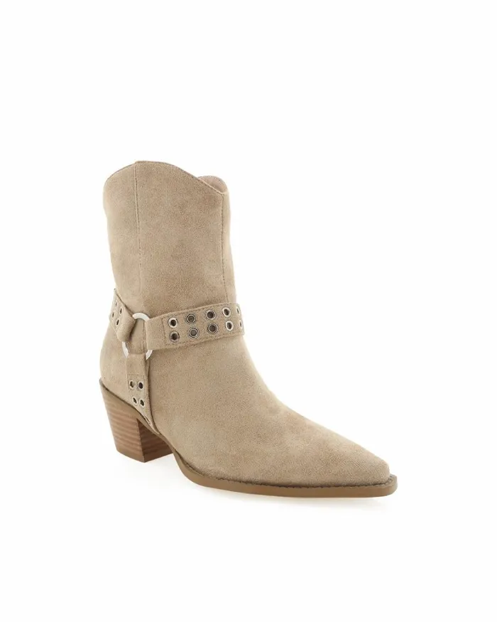 Women Ankle Boots Billini DILLARA 8211 TAUPE SUEDE